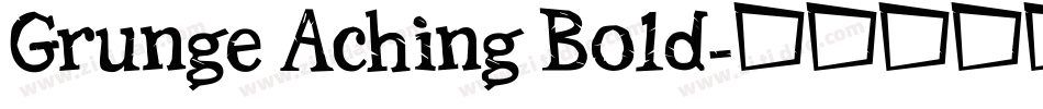 Grunge Aching Bold字体转换